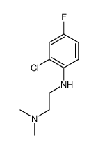 N-(2-chloro-4-fluorophenyl)-N',N'-dimethylethane-1,2-diamine结构式