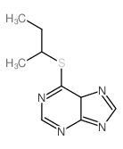 6-((1-Methylpropyl)thio)purine结构式