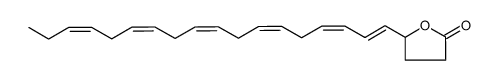 5-[(1E,3Z,6Z,9Z,12Z,15Z)-octadeca-1,3,6,9,12,15-hexaenyl]dihydro-2(3H)-furanone Structure