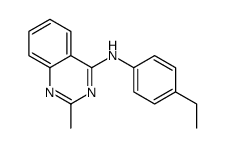 N-(4-ethylphenyl)-2-methylquinazolin-4-amine结构式