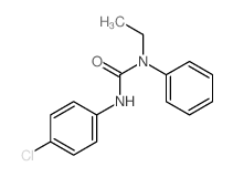 3-(4-chlorophenyl)-1-ethyl-1-phenyl-urea结构式
