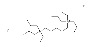 tripropyl-[5-(tripropylazaniumyl)pentyl]azanium,diiodide Structure