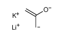 lithio potassio acetone Structure