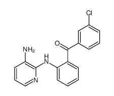 [2-[(3-aminopyridin-2-yl)amino]phenyl]-(3-chlorophenyl)methanone结构式