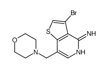 3-bromo-7-(morpholin-4-ylmethyl)thieno[3,2-c]pyridin-4-amine Structure