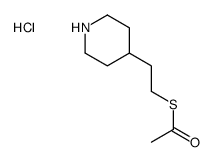 S-(2-piperidin-4-ylethyl) ethanethioate,hydrochloride Structure