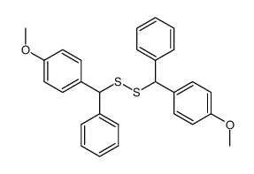 1,2-bis((4-methoxyphenyl)(phenyl)methyl)disulfane Structure