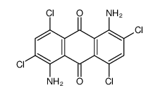 1,5-diamino-2,4,6,8-tetrachloroanthracene-9,10-dione结构式
