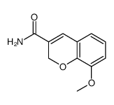 8-Methoxy-2H-1-benzopyran-3-carboxamide structure