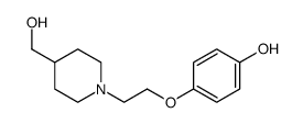 4-[2-(4-hydroxymethyl-piperidin-1-yl)-ethoxy]-phenol结构式