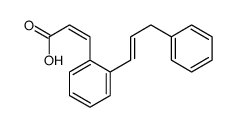 3-[2-(3-phenylprop-1-enyl)phenyl]prop-2-enoic acid Structure