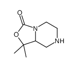 1,1-dimethyl-6,7,8,8a-tetrahydro-5H-[1,3]oxazolo[3,4-a]pyrazin-3-one结构式