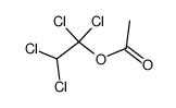 1,1,2,2-tetrachloroethyl acetate Structure