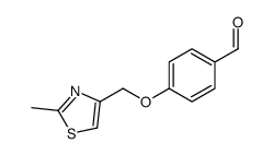 4-((2-Methylthiazol-4-yl)Methoxy)benzaldehyde Structure