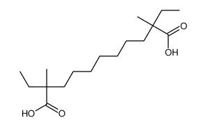 2,10-diethyl-2,10-dimethylundecanedioic acid Structure