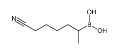 6-cyanohexan-2-ylboronic acid Structure