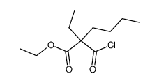 ethyl-butyl-malonic acid ethyl ester chloride Structure