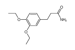 3-(3,4-diethoxy-phenyl)-propionic acid amide Structure