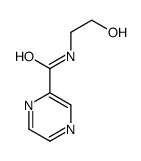 N-(2-hydroxyethyl)pyrazine-2-carboxamide结构式