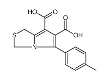 1H,3H-Pyrrolo[1,2-c]thiazole-6,7-dicarboxylic acid, 5-(4-methylphenyl) Structure