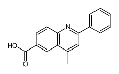 6-Quinolinecarboxylic acid, 4-methyl-2-phenyl结构式