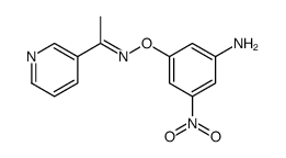 Ethanone, 1-(3-pyridinyl)-, O-(3-amino-5-nitrophenyl)oxime Structure
