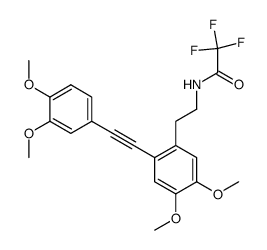N-(2-((3,4-dimethoxyphenyl)ethynyl)-4,5-dimethoxyphenethyl)-2,2,2-trifluoroacetamide Structure