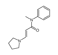 N-phenyl-N-methyl 3-pyrrolidinylpropenoamide结构式