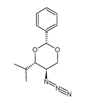 (2R,4S,5R)-(-)-5-azido-4-isopropyl-2-phenyl[1,3]dioxane Structure