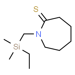 2H-Azepine-2-thione,1-[(ethyldimethylsilyl)methyl]hexahydro-结构式