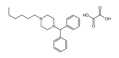 1-benzhydryl-4-hexylpiperazine,oxalic acid结构式