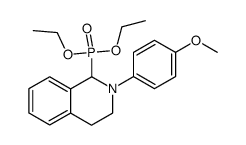 diethyl 2-(4-methoxylphenyl)-1,2,3,4-tetrahydroisoquinoline-1-yl-phosphonate Structure