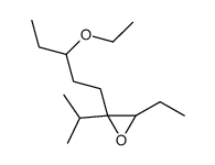 2-(3-ethoxypentyl)-3-ethyl-2-propan-2-yloxirane Structure