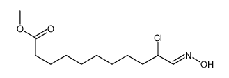 methyl 10-chloro-11-hydroxyiminoundecanoate结构式