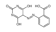 2-[(2,4,6-trioxo-1,3-diazinan-5-yl)diazenyl]benzoic acid Structure