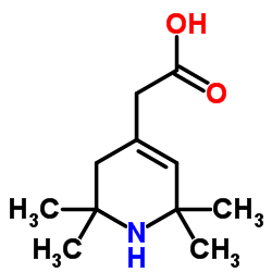 (2,2,6,6-Tetramethyl-1,2,3,6-tetrahydro-4-pyridinyl)acetic acid结构式