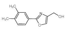 [2-(3,4-二甲基苯基)噁唑-4-基]甲醇结构式