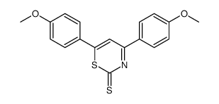 4,6-bis(4-methoxyphenyl)-1,3-thiazine-2-thione Structure