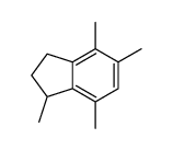 1,4,5,7-tetramethyl-2,3-dihydro-1H-indene Structure