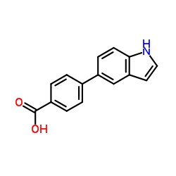 4-(1H-Indol-5-yl)benzoic acid Structure