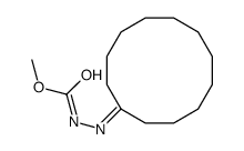 methyl N-(cyclododecylideneamino)carbamate结构式