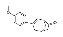 3-(4-methoxyphenyl)bicyclo[3.2.1]oct-3-en-6-one Structure