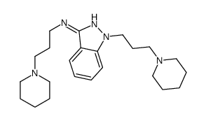 N,1-bis(3-piperidin-1-ylpropyl)indazol-3-amine Structure