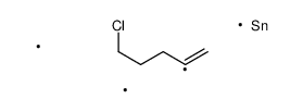 5-chloropent-1-en-2-yl(trimethyl)stannane结构式