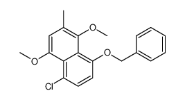 5-chloro-1,4-dimethoxy-2-methyl-8-phenylmethoxynaphthalene Structure