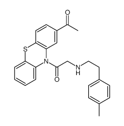 1-(2-acetylphenothiazin-10-yl)-2-[2-(4-methylphenyl)ethylamino]ethanone结构式