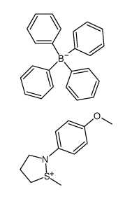 N-p-methoxyphenyl-S-methylisothiazolidinium tetraphenylborate Structure