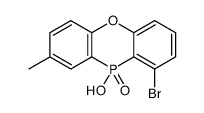 1-bromo-10-hydroxy-8-methylphenoxaphosphinine 10-oxide Structure