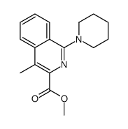 methyl 4-methyl-1-piperidin-1-ylisoquinoline-3-carboxylate Structure