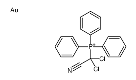 [dichloro(cyano)methyl]-triphenylphosphanium,gold Structure